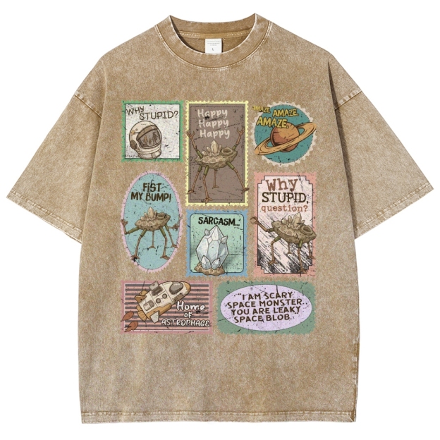 Amaze Retro Sci-Fi Washed T-Shirt 