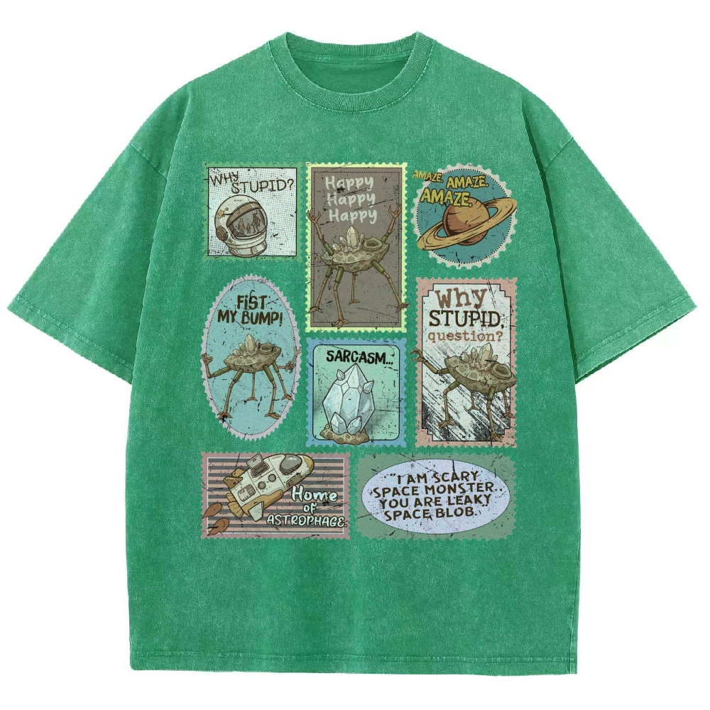Amaze Retro Sci-Fi Washed T-Shirt 