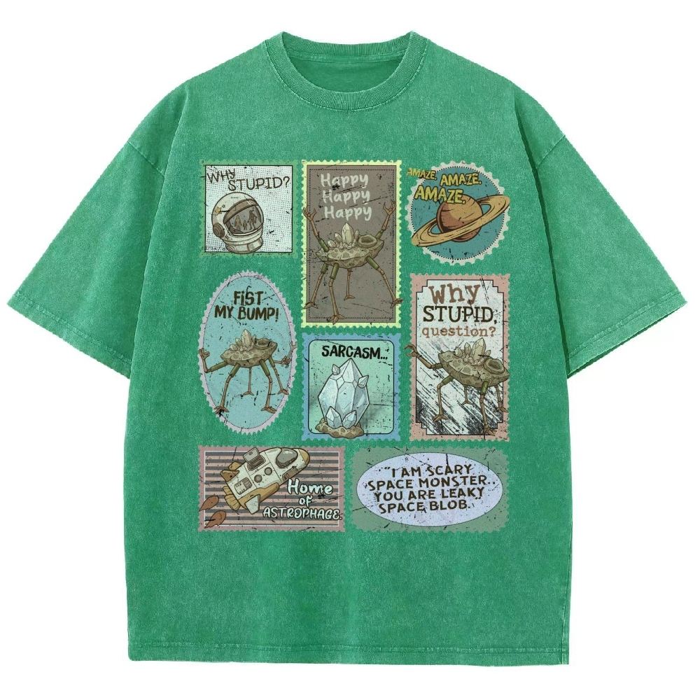 Amaze Retro Sci-Fi Washed T-Shirt 
