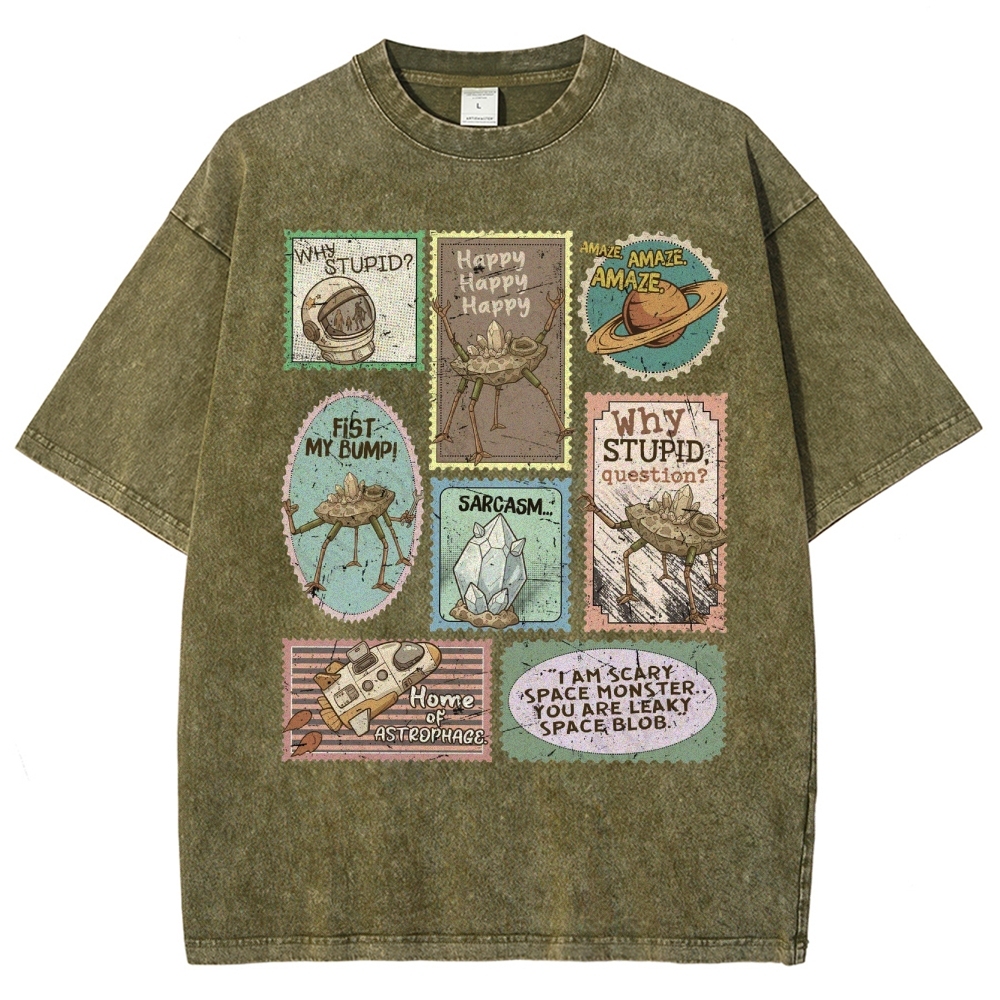 Amaze Retro Sci-Fi Washed T-Shirt 