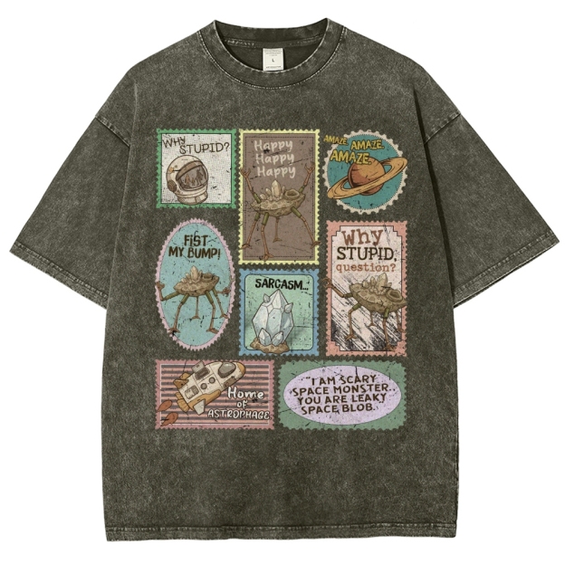 Amaze Retro Sci-Fi Washed T-Shirt 