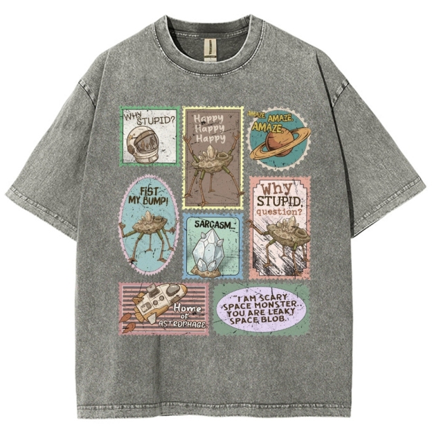 Amaze Retro Sci-Fi Washed T-Shirt 