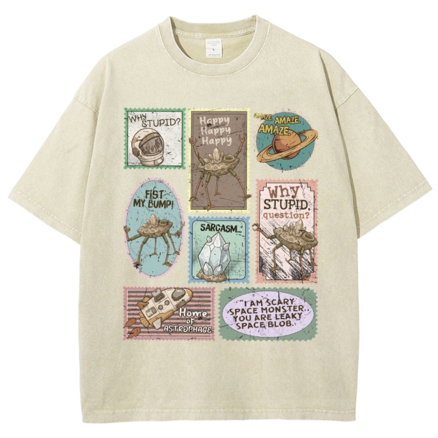 Amaze Retro Sci-Fi Washed T-Shirt 