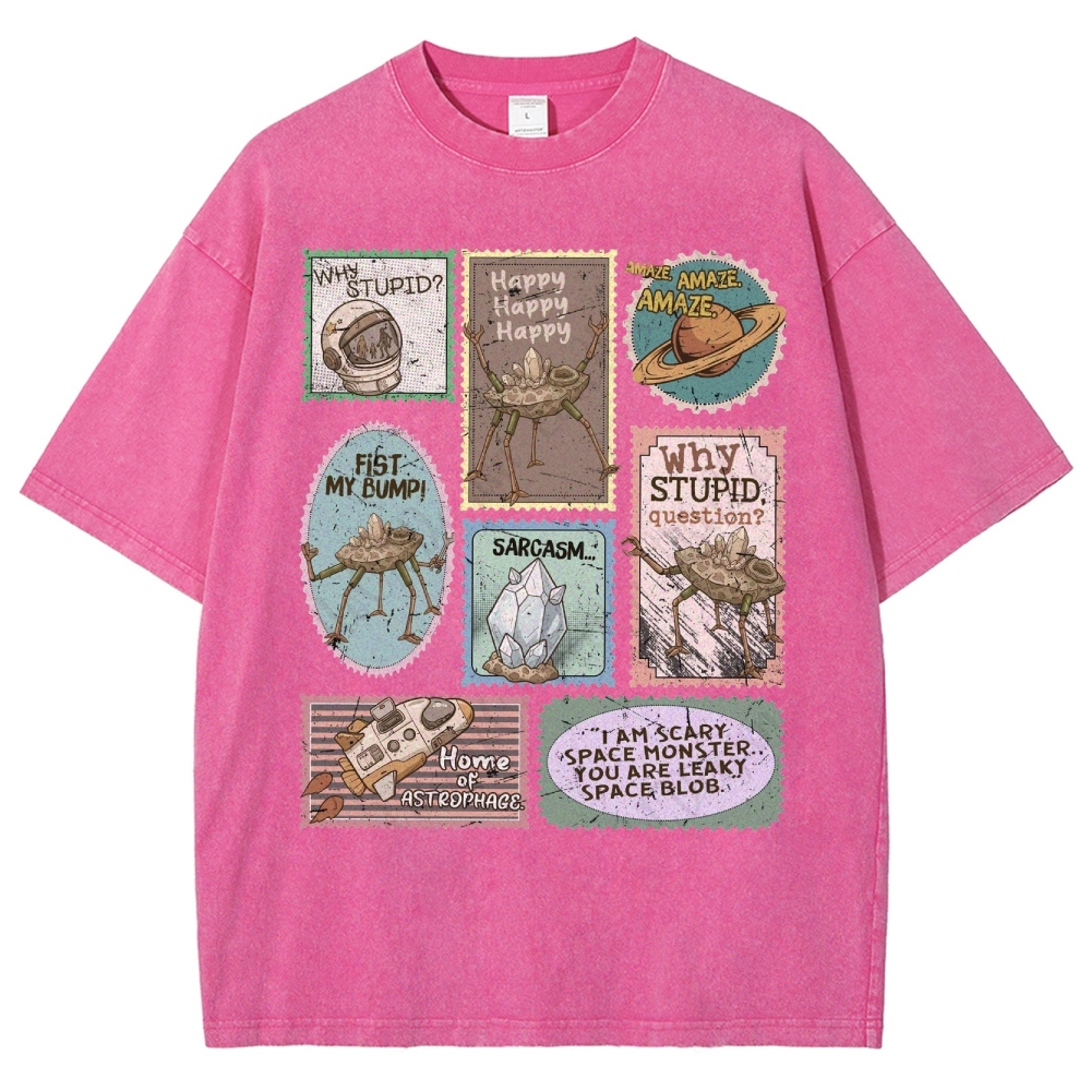 Amaze Retro Sci-Fi Washed T-Shirt 