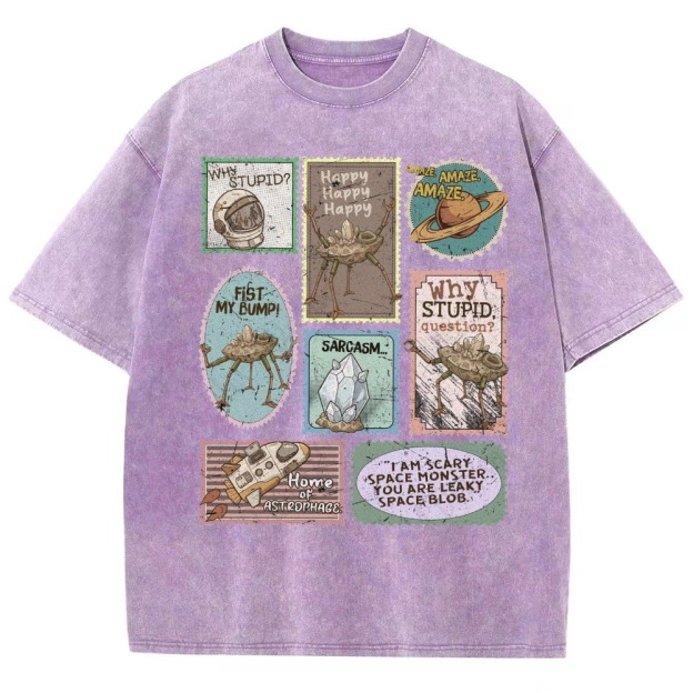 Amaze Retro Sci-Fi Washed T-Shirt 