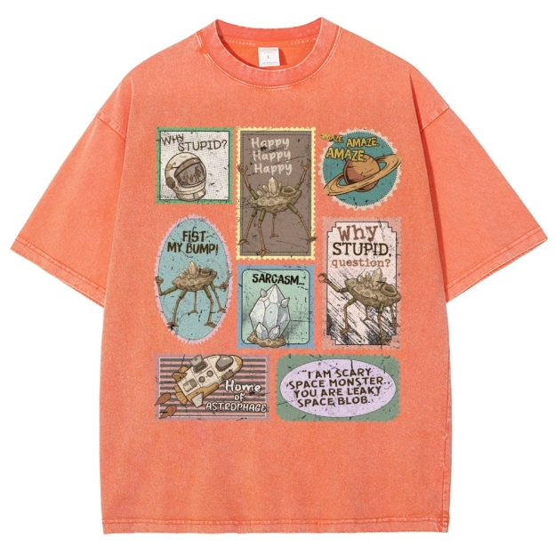 Amaze Retro Sci-Fi Washed T-Shirt 