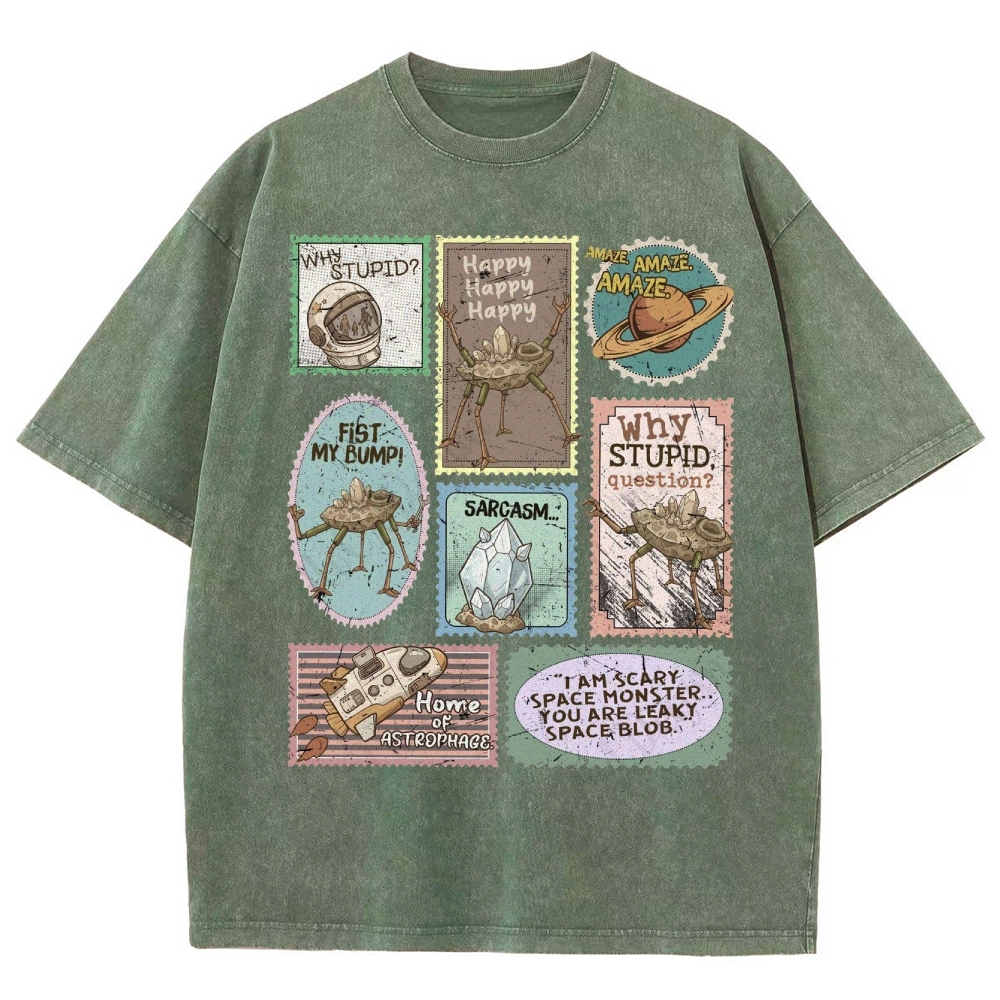 Amaze Retro Sci-Fi Washed T-Shirt 