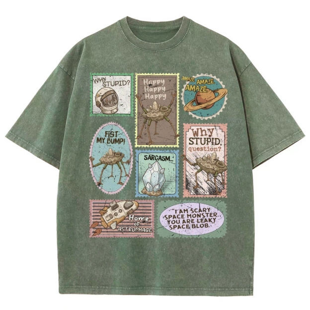 Amaze Retro Sci-Fi Washed T-Shirt 