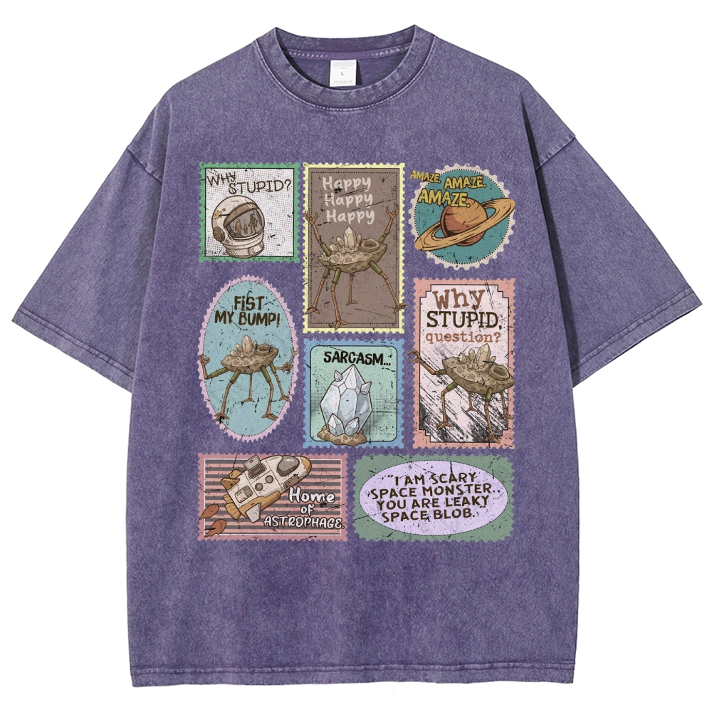 Amaze Retro Sci-Fi Washed T-Shirt 