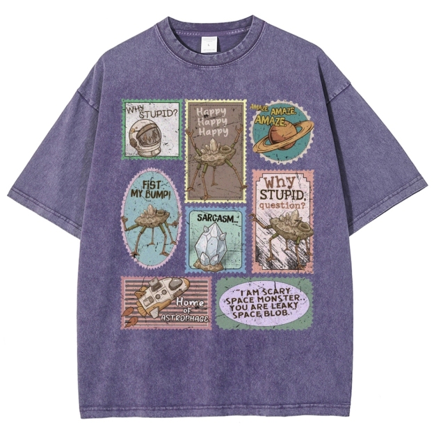 Amaze Retro Sci-Fi Washed T-Shirt 