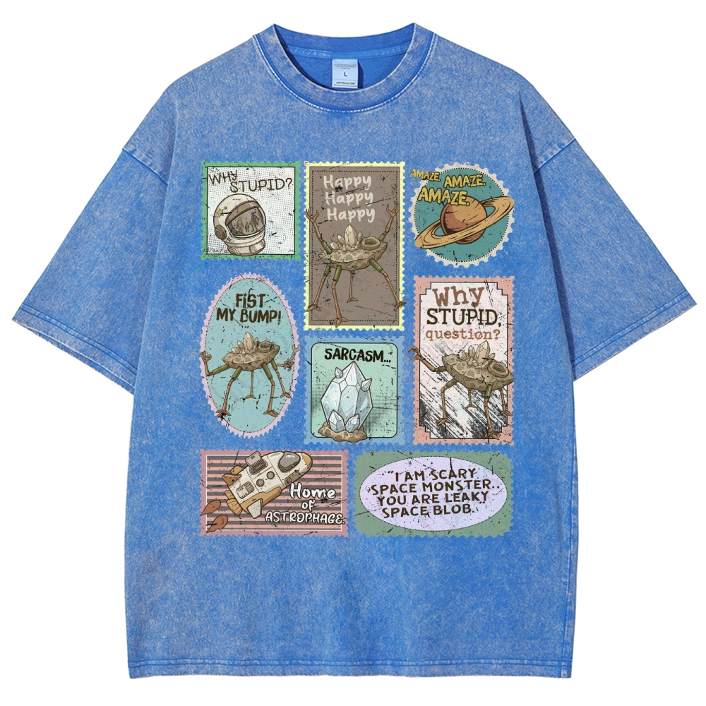 Amaze Retro Sci-Fi Washed T-Shirt 