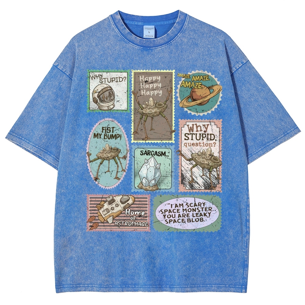 Amaze Retro Sci-Fi Washed T-Shirt 