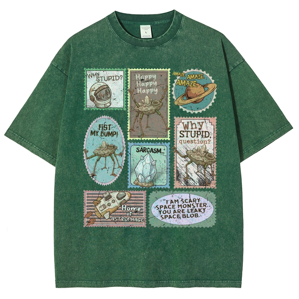 Amaze Retro Sci-Fi Washed T-Shirt 