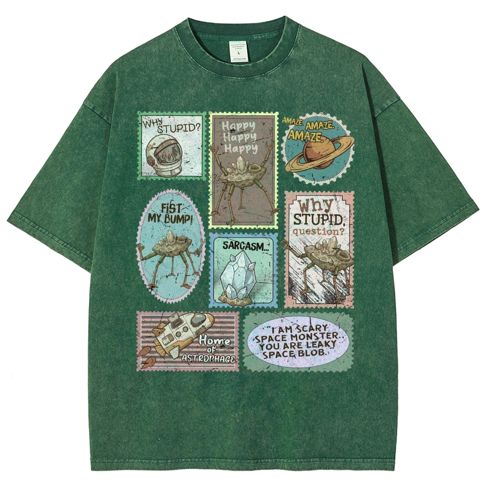 Amaze Retro Sci-Fi Washed T-Shirt 