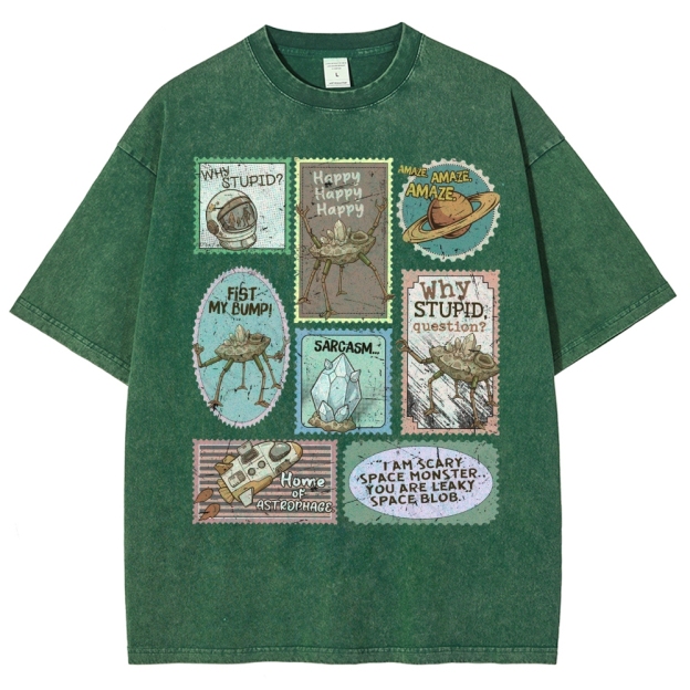 Amaze Retro Sci-Fi Washed T-Shirt 