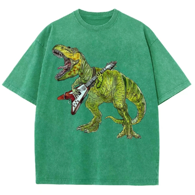 Rockin’ Dino Guitar Washed T-Shirt 