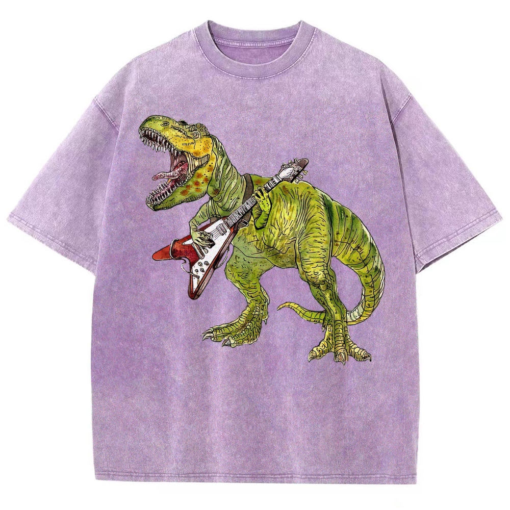 Rockin’ Dino Guitar Washed T-Shirt 