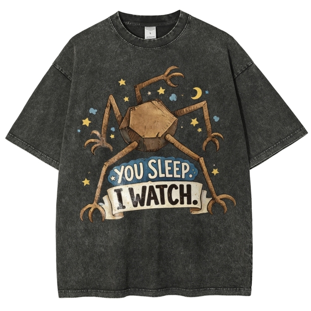 You Sleep I Watch  Washed T-Shirt 