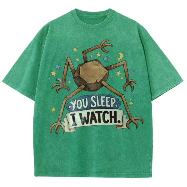 You Sleep I Watch  Washed T-Shirt 