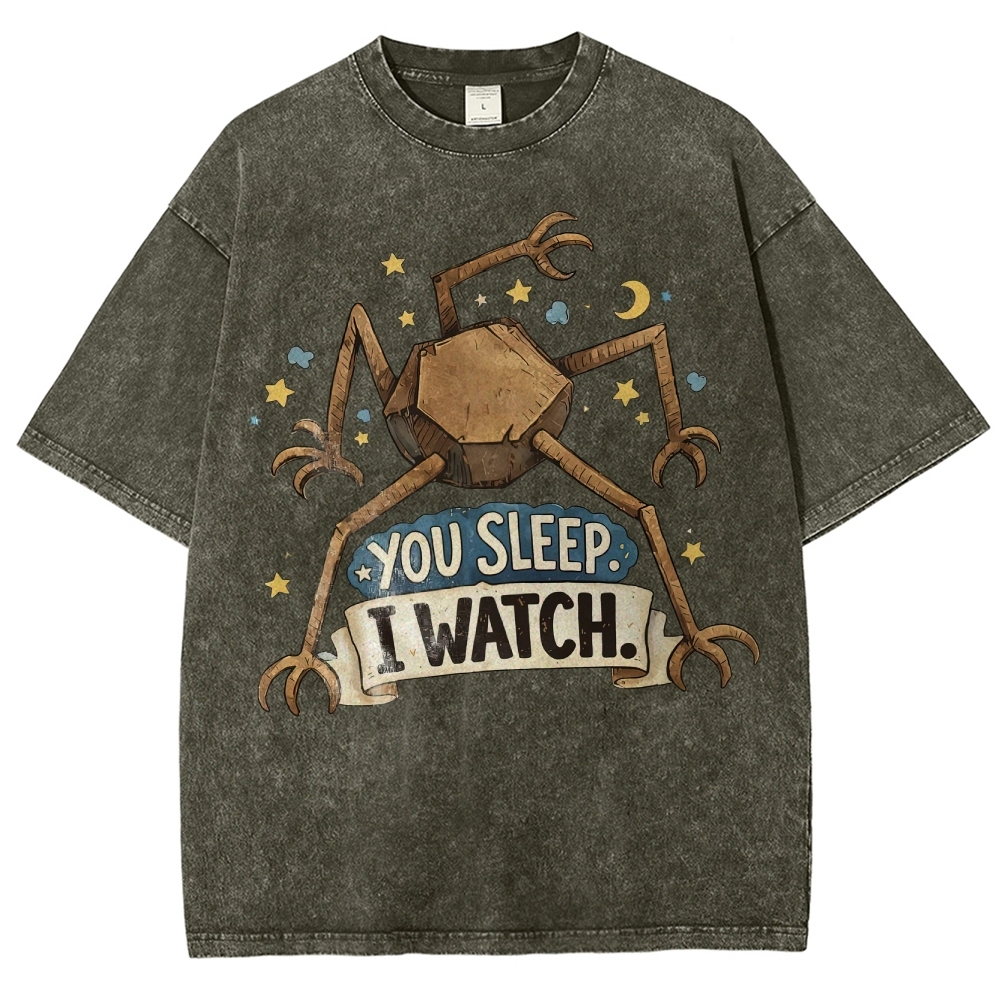 You Sleep I Watch  Washed T-Shirt 