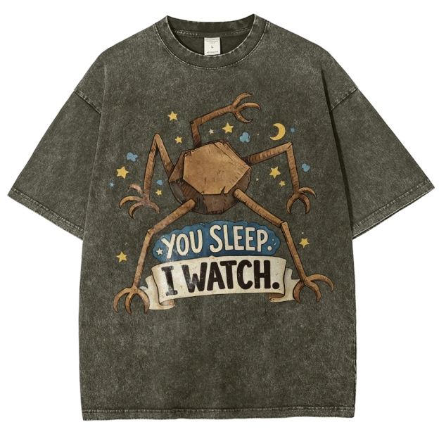 You Sleep I Watch  Washed T-Shirt 