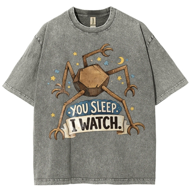 You Sleep I Watch  Washed T-Shirt 