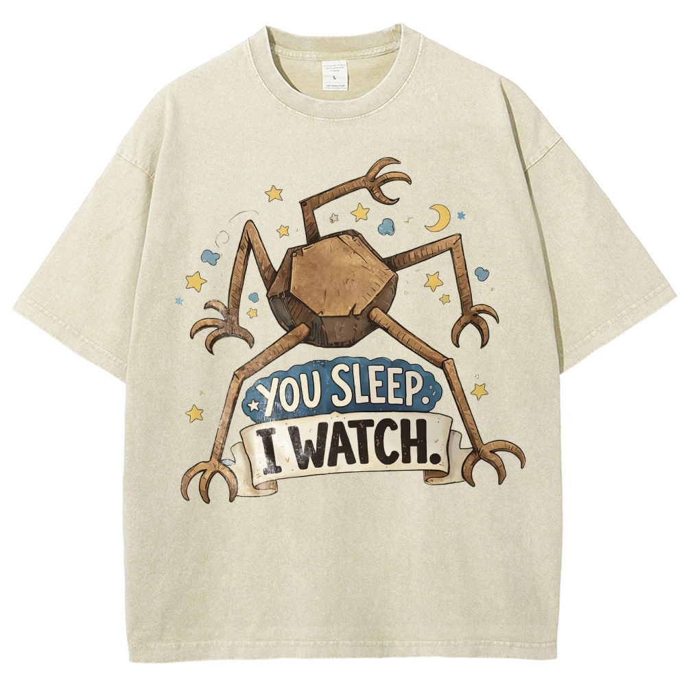 You Sleep I Watch  Washed T-Shirt 