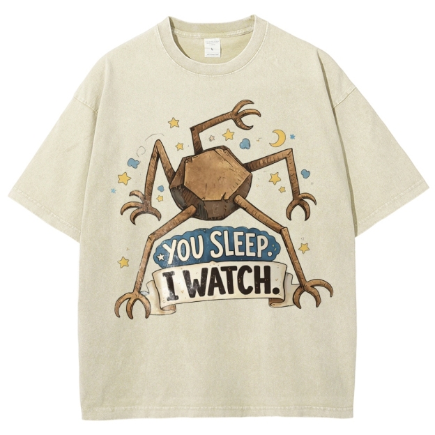You Sleep I Watch  Washed T-Shirt 