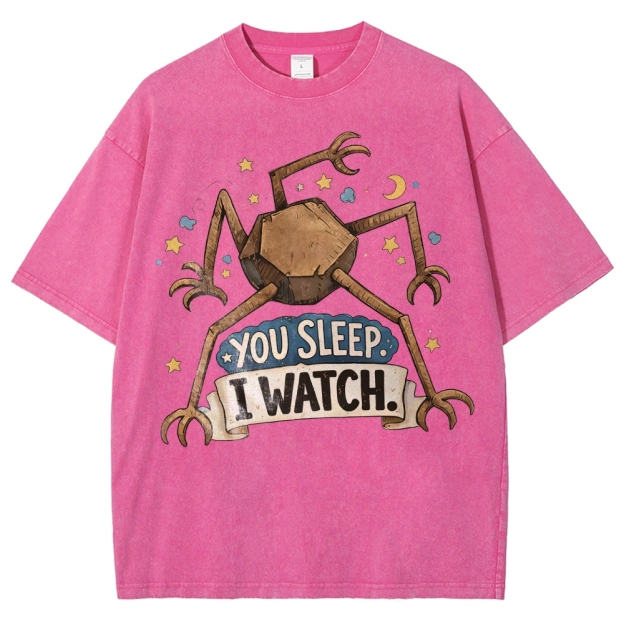 You Sleep I Watch  Washed T-Shirt 
