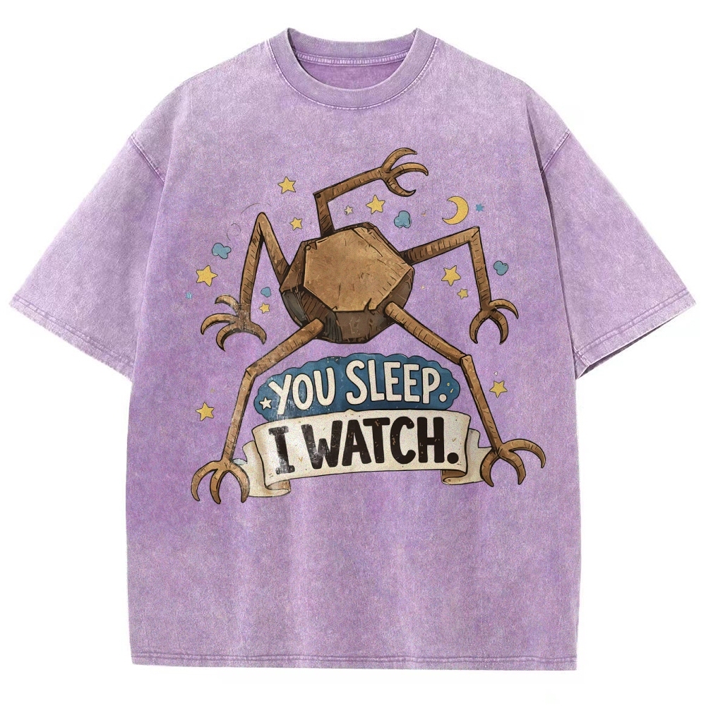You Sleep I Watch  Washed T-Shirt 