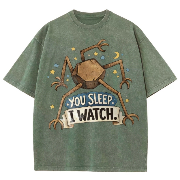 You Sleep I Watch  Washed T-Shirt 