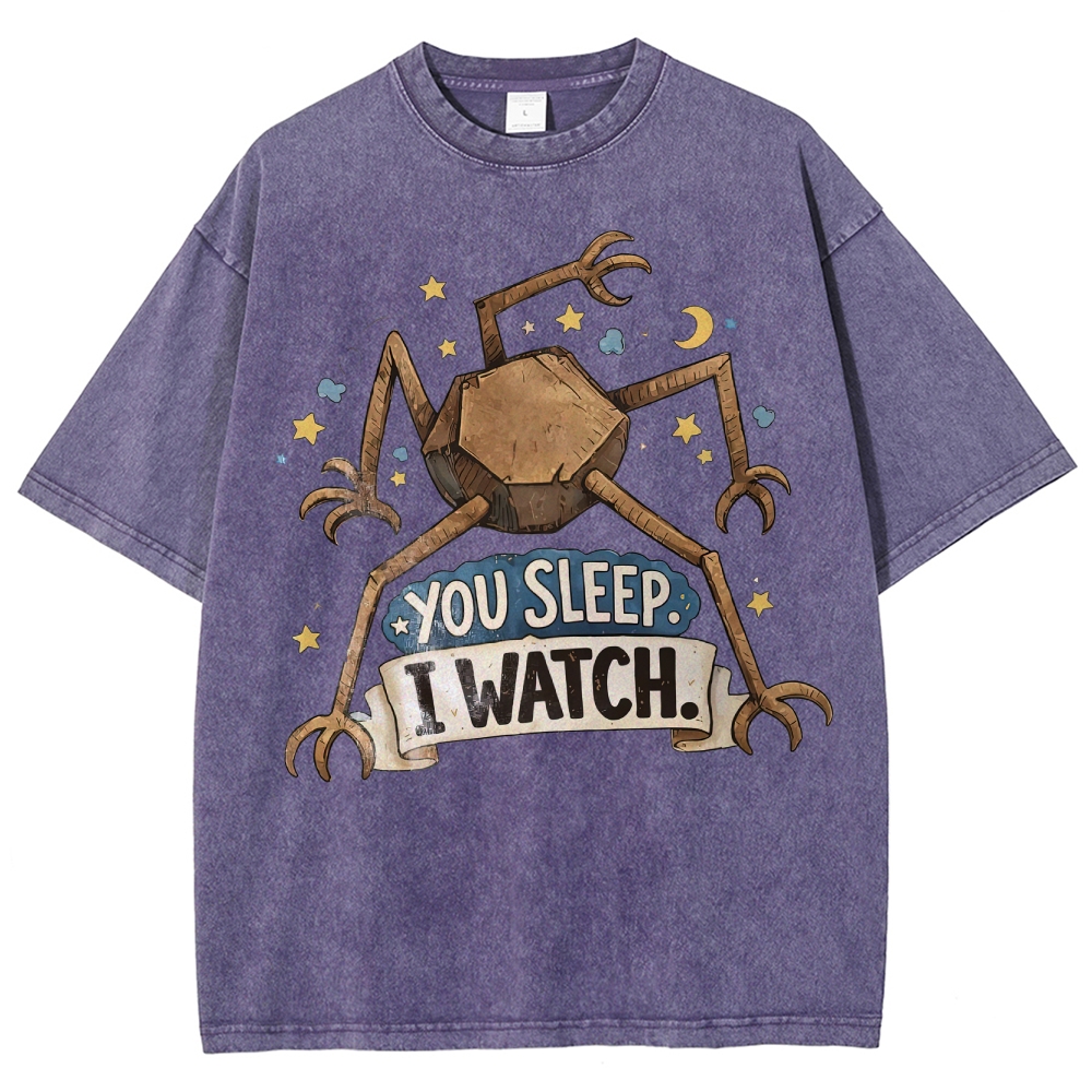 You Sleep I Watch  Washed T-Shirt 