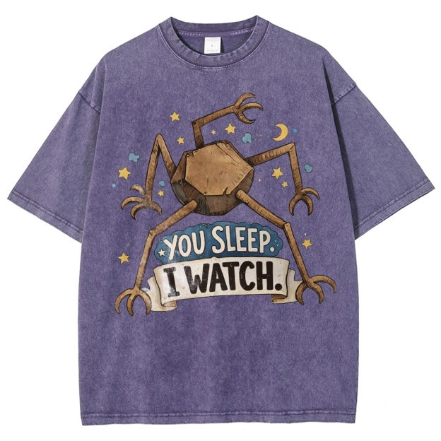 You Sleep I Watch  Washed T-Shirt 
