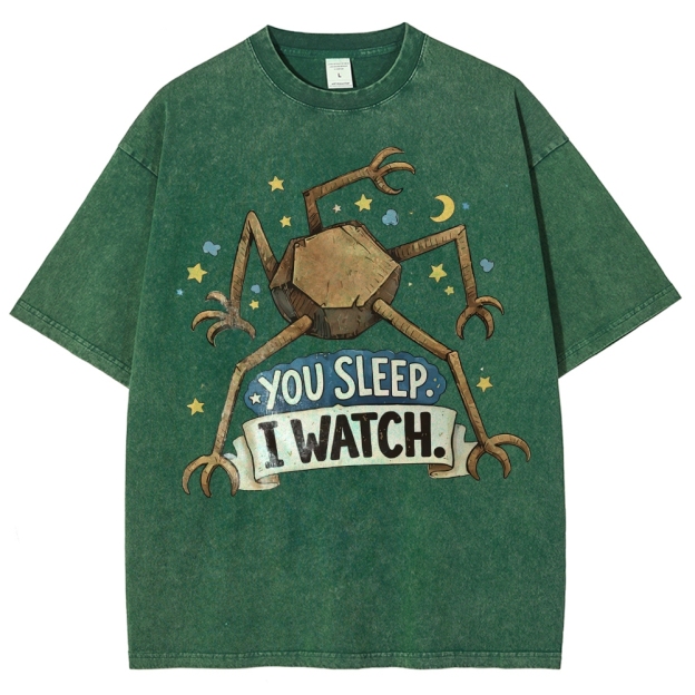 You Sleep I Watch  Washed T-Shirt 