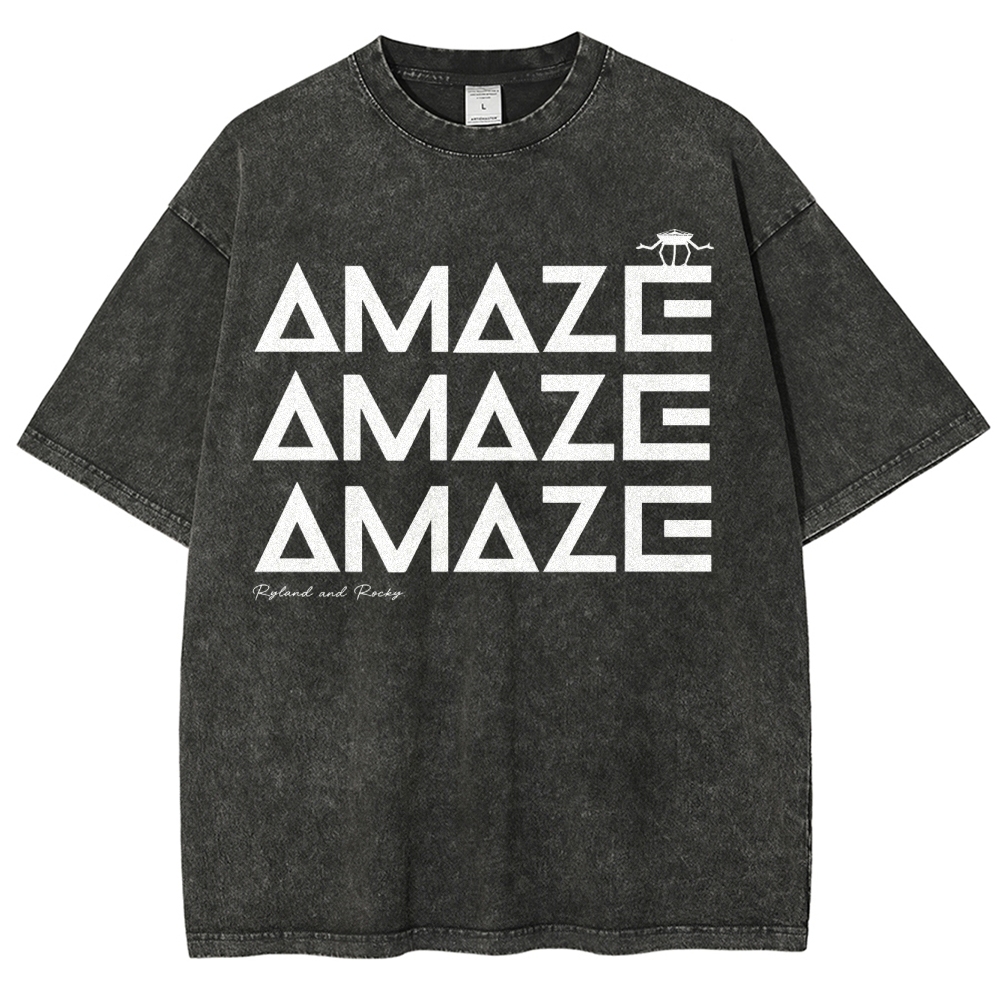 Funny Space Quote Washed T-Shirt