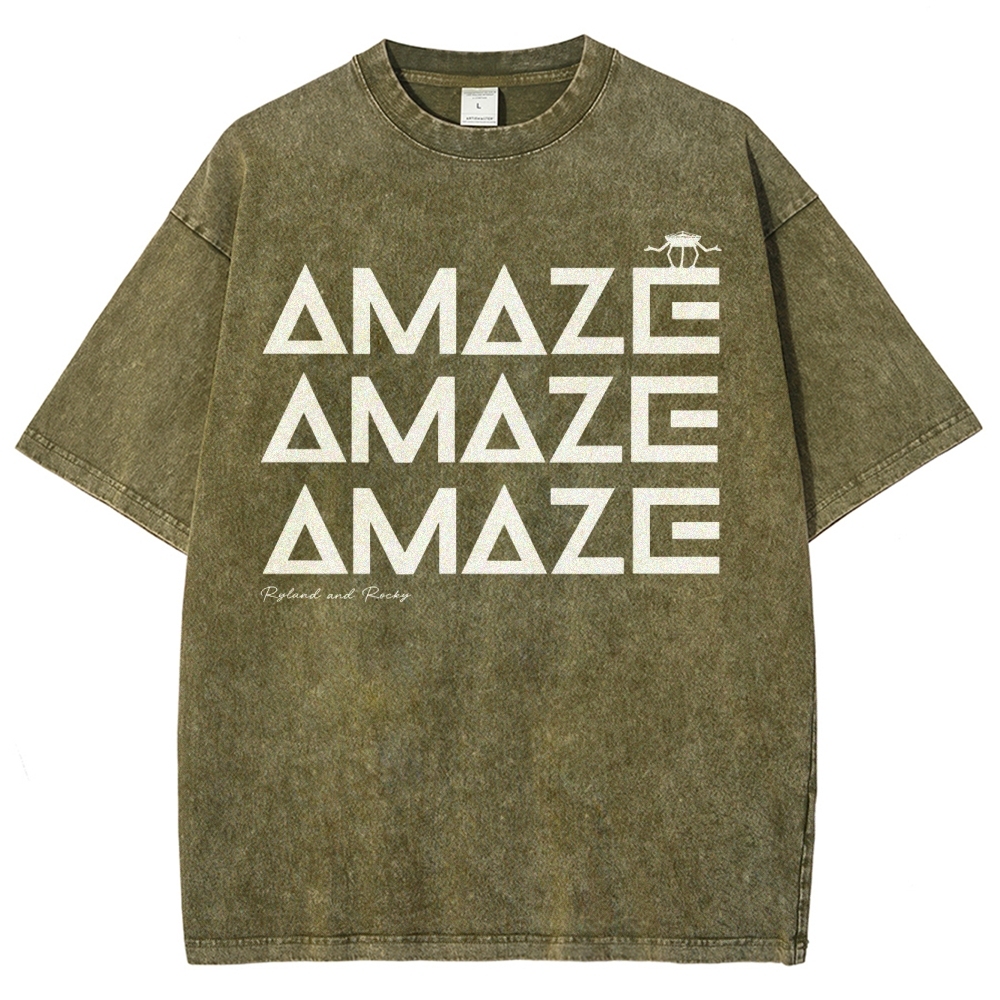  Funny Space Quote Washed T-Shirt 