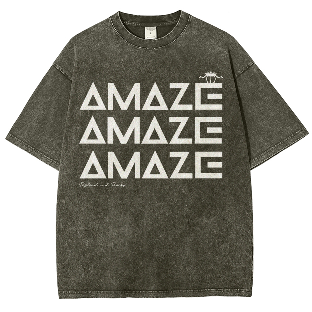  Funny Space Quote Washed T-Shirt 