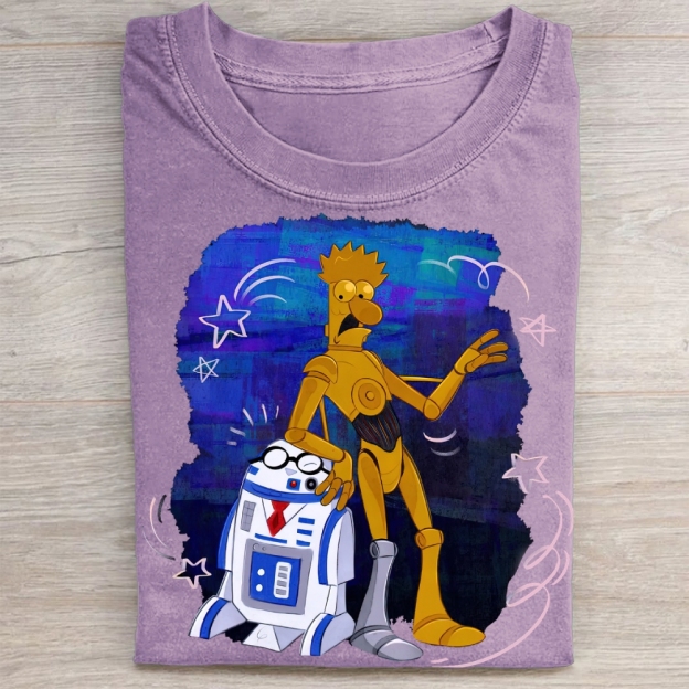 Retro Sci-Fi Duo Washed Tee 