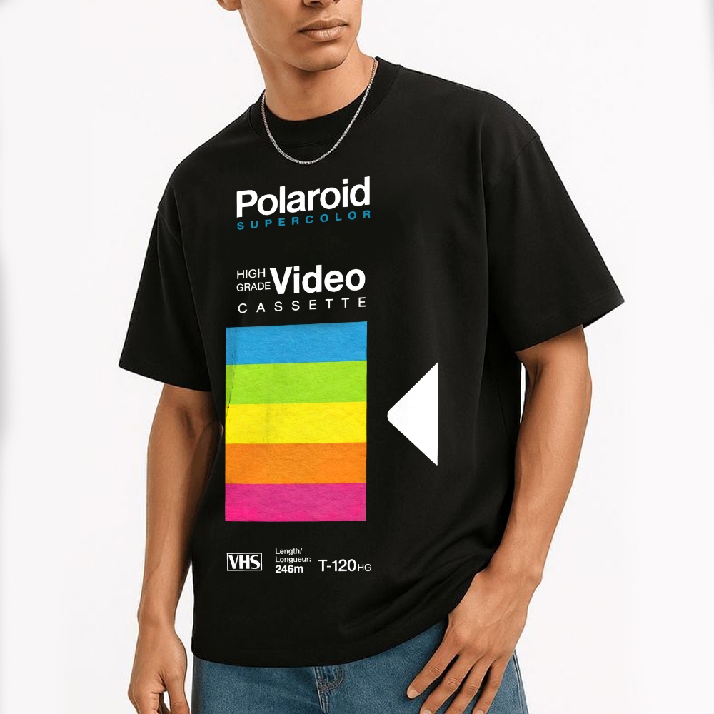 Retro VHS Tape Cotton T-shirt 