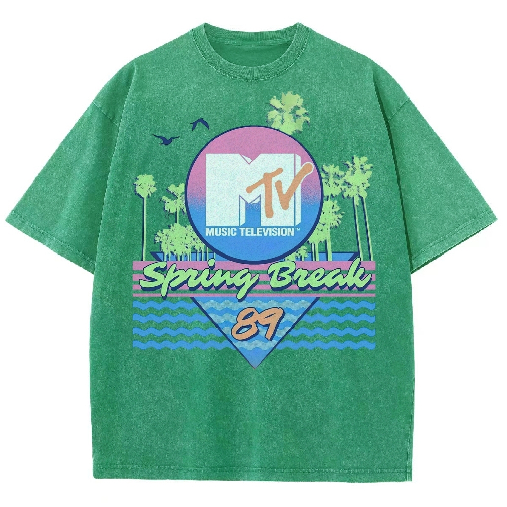 MTV Spring Break '89 Retro Vintage Washed T-Shirt