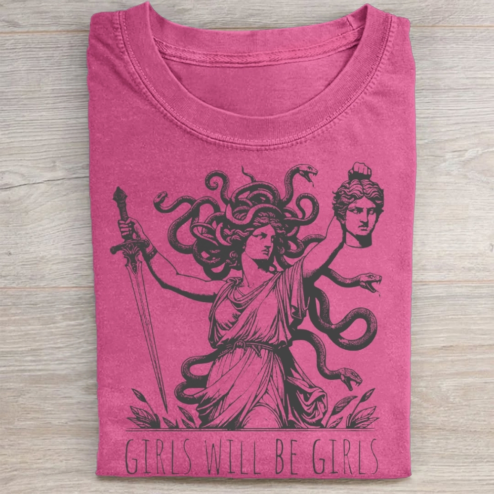 Comfort Color Girls Will Be Girls Washed Tee 