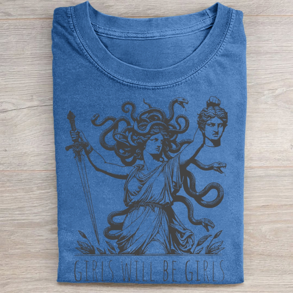 Comfort Color Girls Will Be Girls Washed Tee 