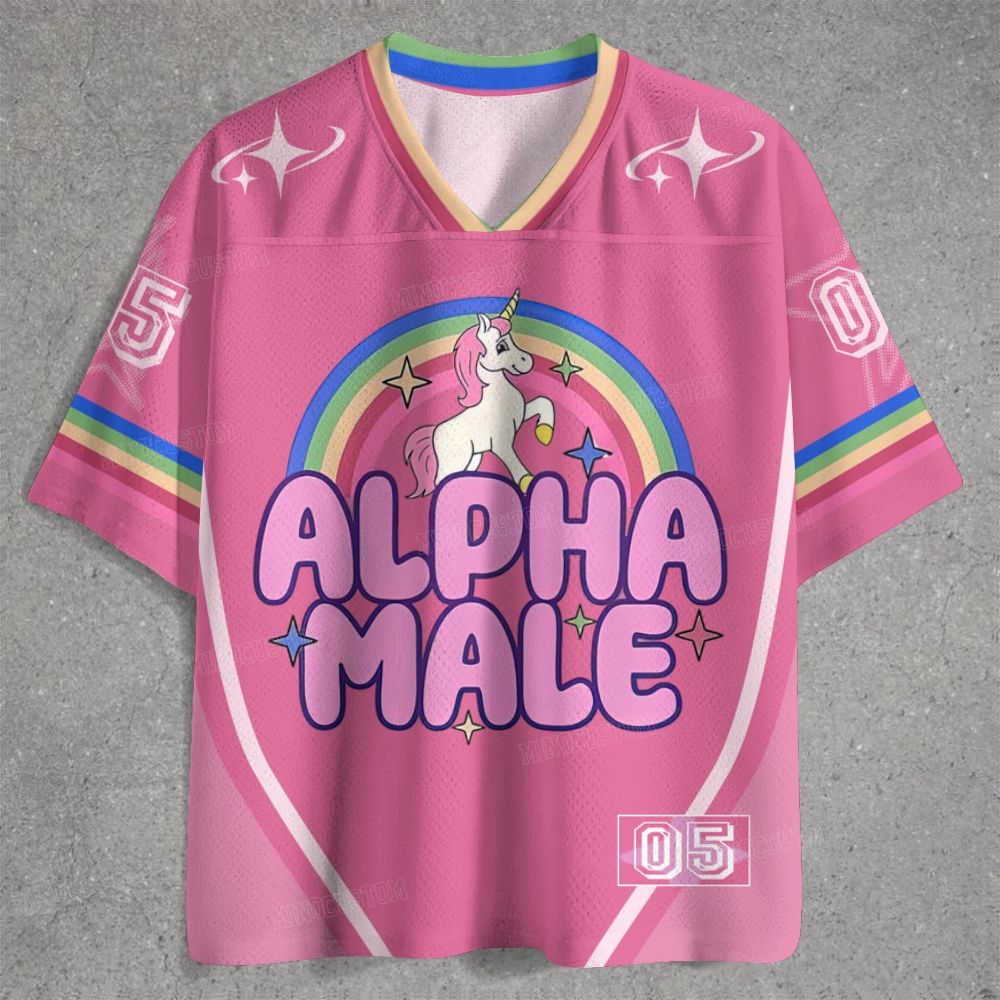 Rainbow Unicorn Alpha Y2K Jersey Shirts 