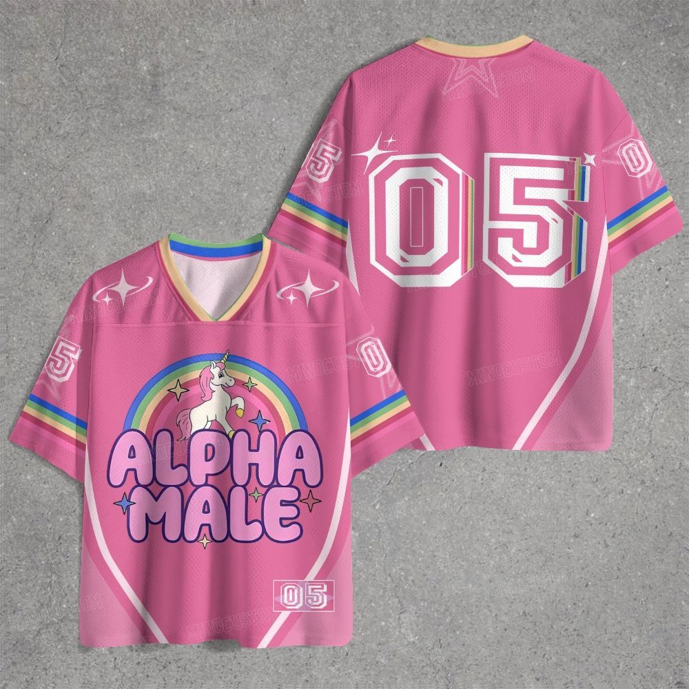 Rainbow Unicorn Alpha Y2K Jersey Shirts 