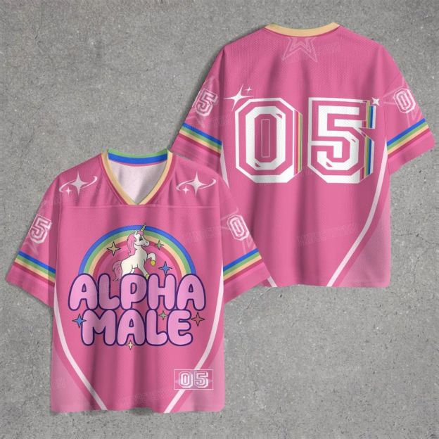 Rainbow Unicorn Alpha Y2K Jersey Shirts 