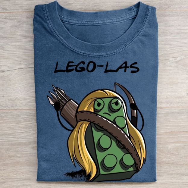"Lego-Las" Lord of the Rings Parody Vintage Washed Tee