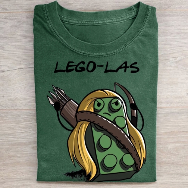 "Lego-Las" Lord of the Rings Parody Vintage Washed Tee