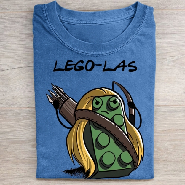 "Lego-Las" Lord of the Rings Parody Vintage Washed Tee