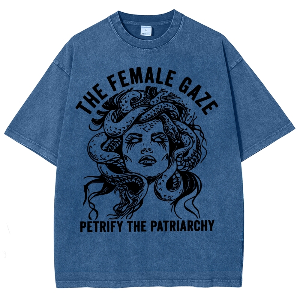 "The Female Gaze" Medusa Washed T-Shirt