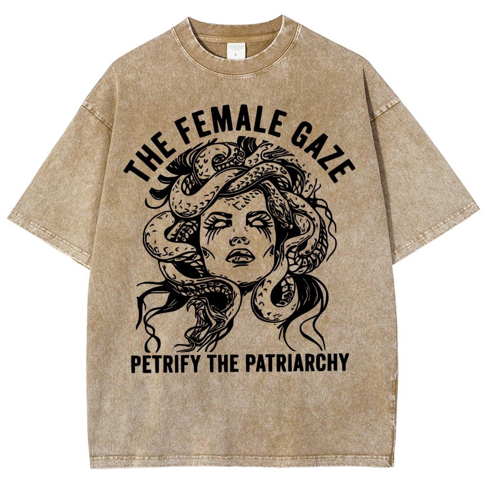 "The Female Gaze" Medusa Washed T-Shirt